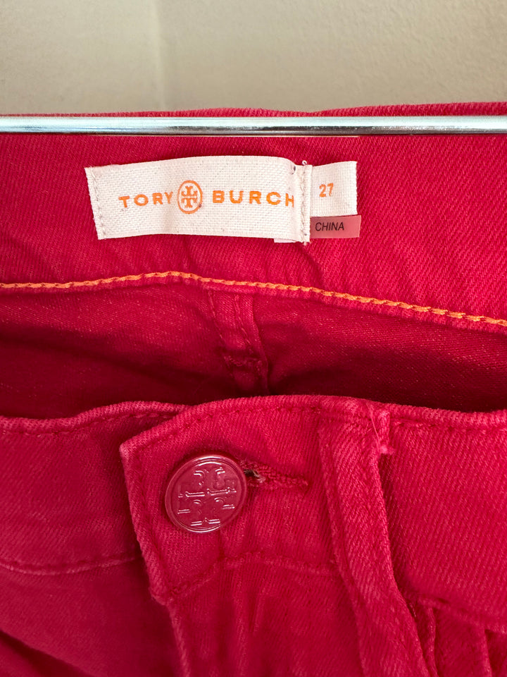 Tory Burch Pink Skinny Jeans Size 27