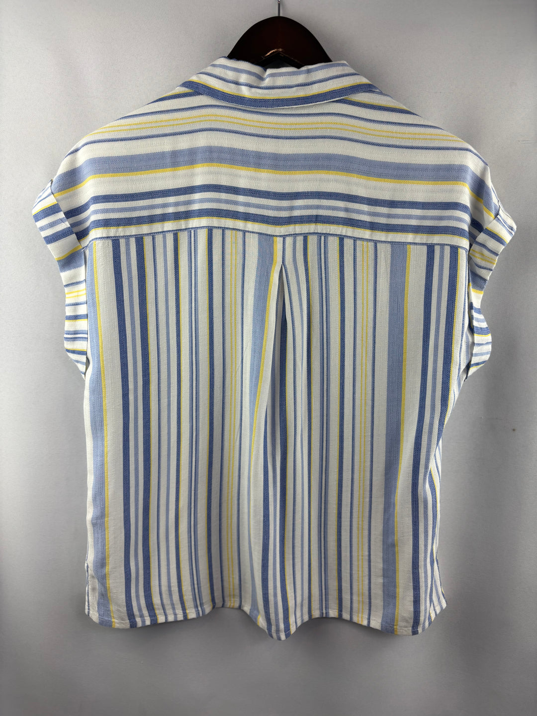 Women’s Kut from the Kloth Medium White & Blue Striped Blouse