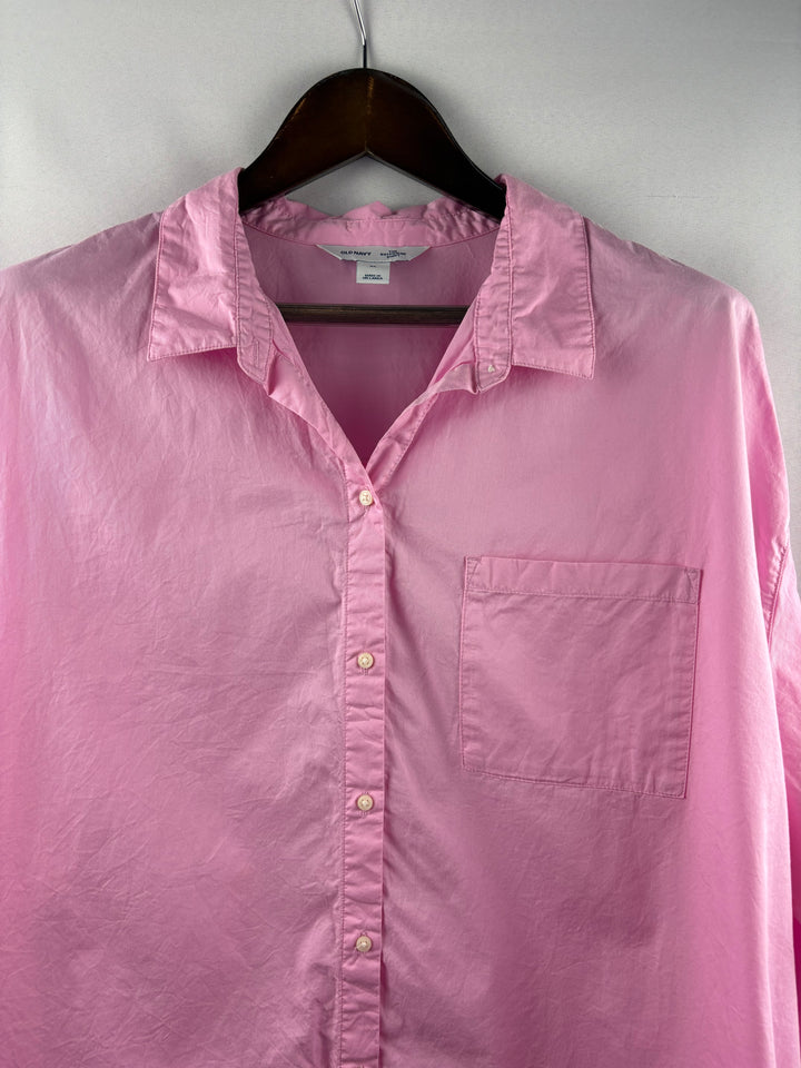 Women’s Old Navy XL Bubblegum Pink Button Up Shirt