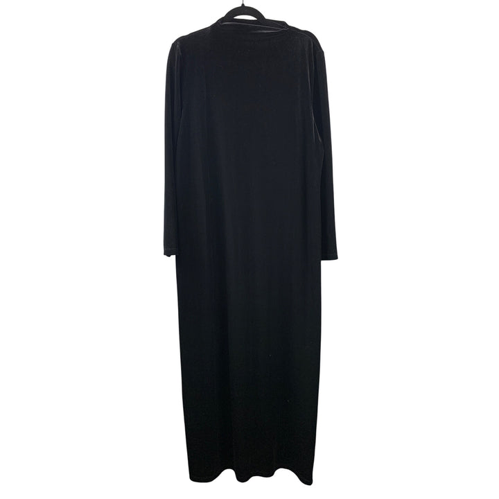 Women’s Jones New York Sport Black Long Velvet Dress Size 1X