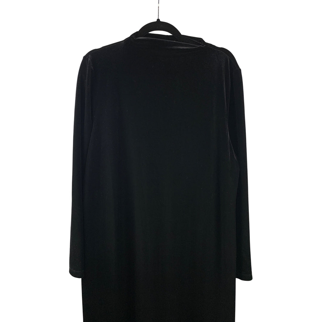 Women’s Jones New York Sport Black Long Velvet Dress Size 1X