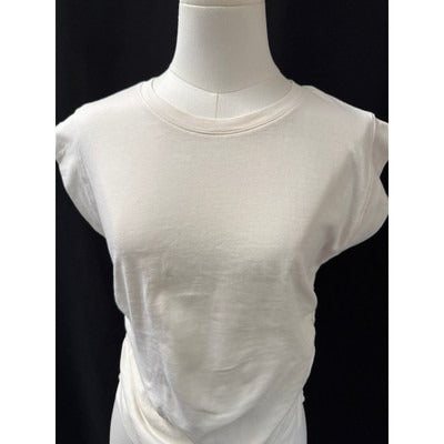 Madewell Womens Cap Sleeve White T-Shirt XS