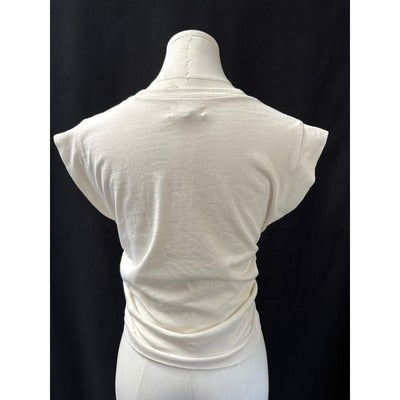 Madewell Womens Cap Sleeve White T-Shirt XS