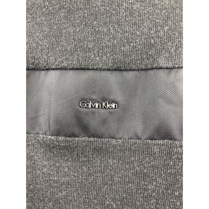 Men’s Calvin Klein Large Charcoal Gray Jacket w/ Leather Accents