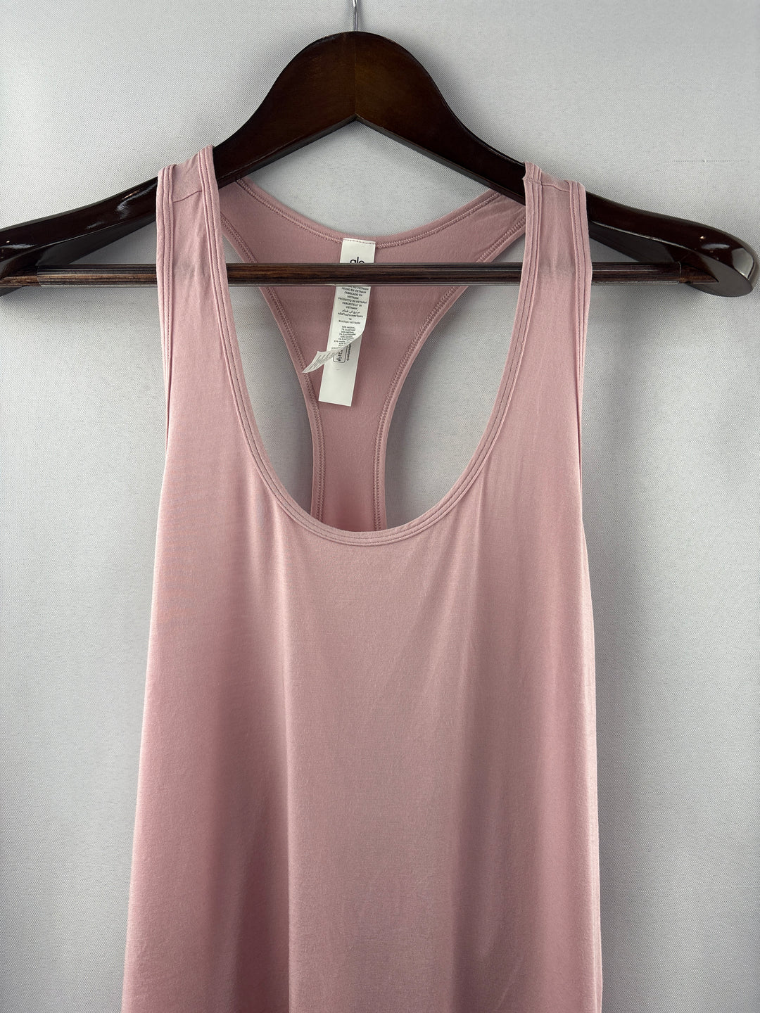 Women’s Alo Large Millennial Pink Racerback Tank