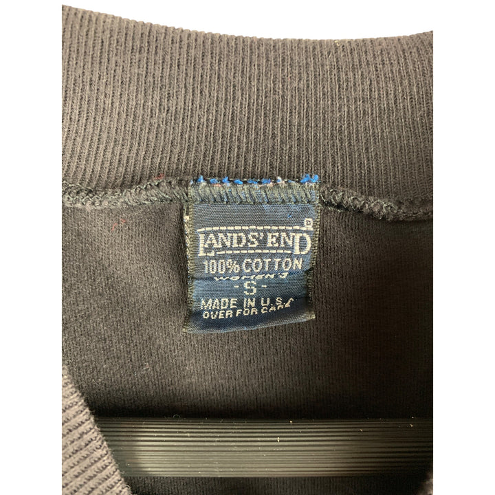 Lands End Sleeveless Black Cotton Top Size S
