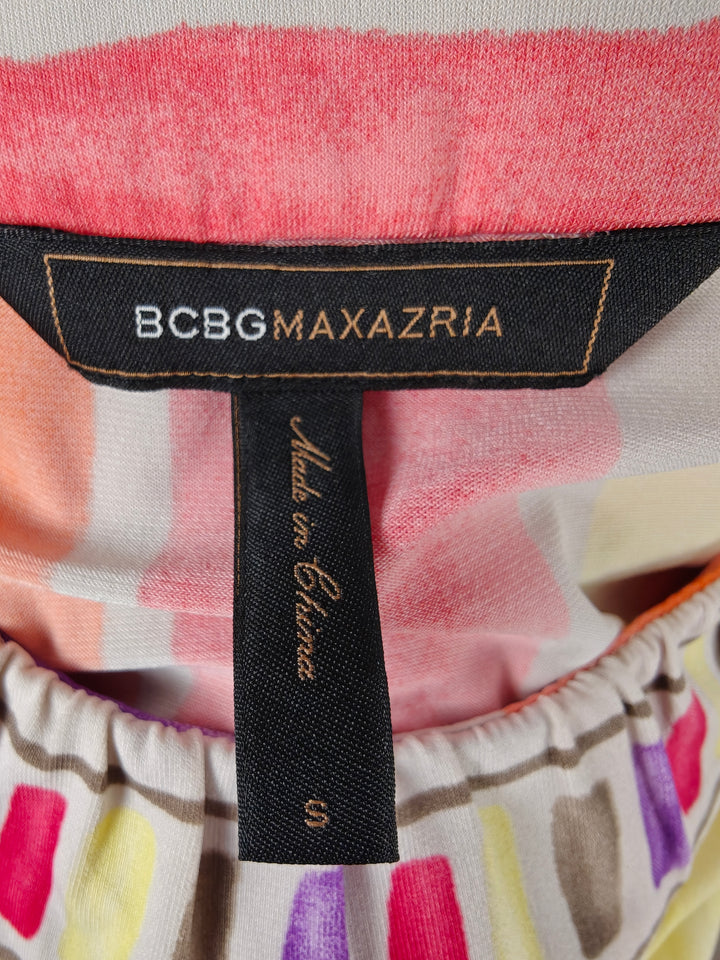 Women BCBGMAXAZRIA Tunic Dress Multicolor Size S