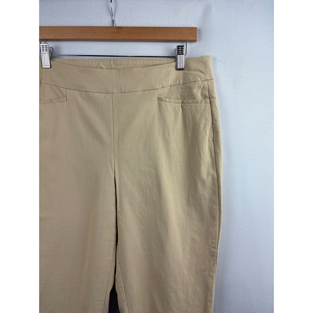 Chicos Womens Beige Ankle Pants Size 12