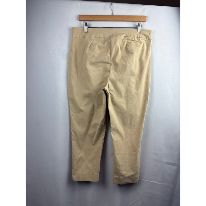 Chicos Womens Beige Ankle Pants Size 12