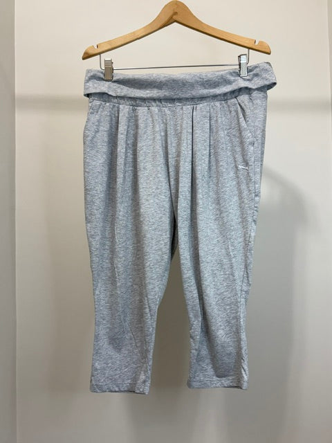 Puma Heather Gray Pull‑On Lounge Pants SizeL