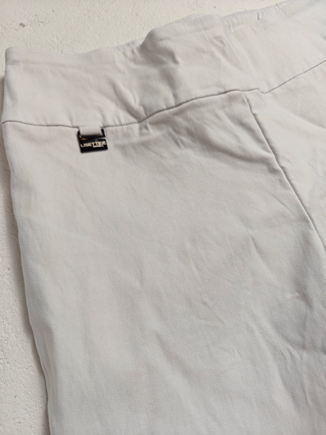 Womens Lisette L Straight Leg Pants White Size 8