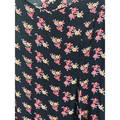Women’s JL Studio Multicolor Floral Sheer Black Sleeveless Dress Sz 22W