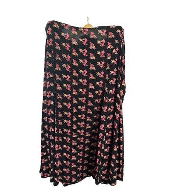 Women’s JL Studio Multicolor Floral Sheer Black Sleeveless Dress Sz 22W