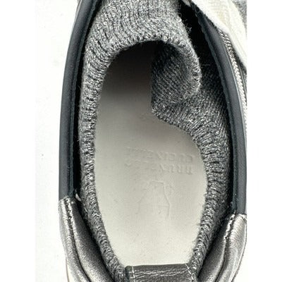 Brunello Cucinelli Dark Gray Runners w/monili and leather detail Size 35