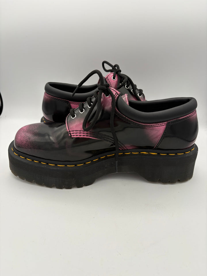 Women’s Dr. Martens Size 10 Black & Pink Oxford Platforms