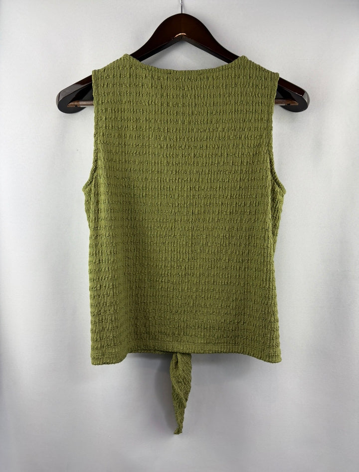 Women’s Sanctuary Small Olive Green Tank w/ Knot Tie