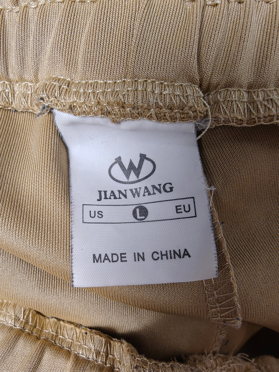 Mens Jian Wang Track Pants Tan Brown Orange Size L