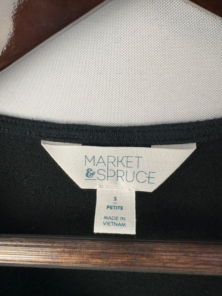 Women’s Market & Spruce Small Black V-Neck Sweater
