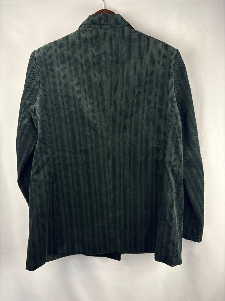 Women’s Worthington Size 16 Black Corduroy Skirt &amp; Blazer Set