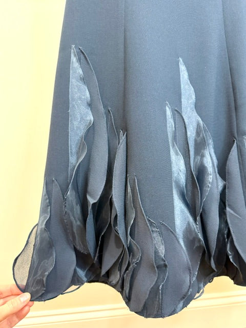 JS Boutique Navy A‑Line Cocktail Dress Sz8
