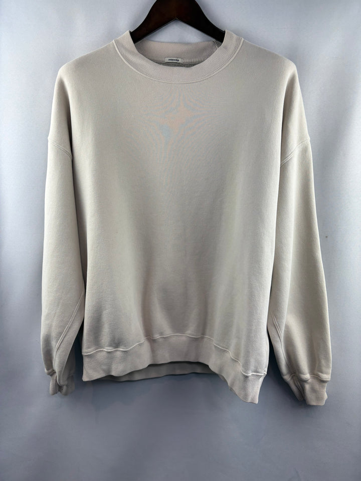 Men’s Abercrombie & Fitch Medium Cream Oversized Crewneck