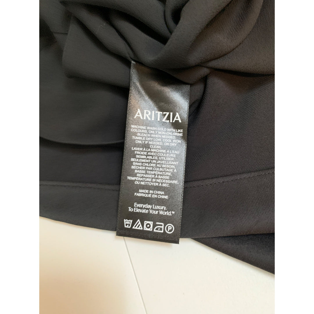 Wilfred Aritzia New Goddess Black Dress XS