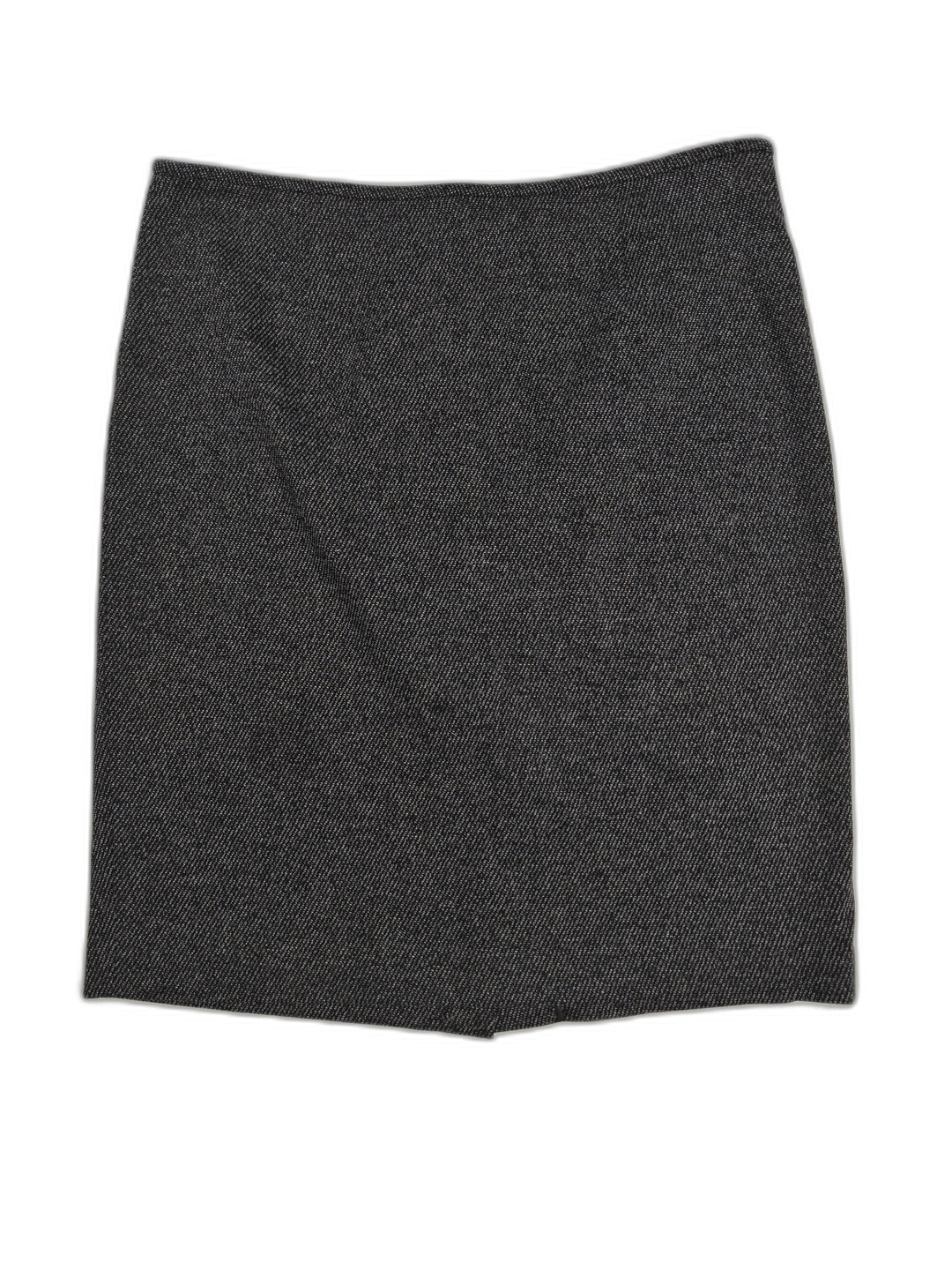 Womens Calvin Klein Pencil Skirt Black Gray Size 14