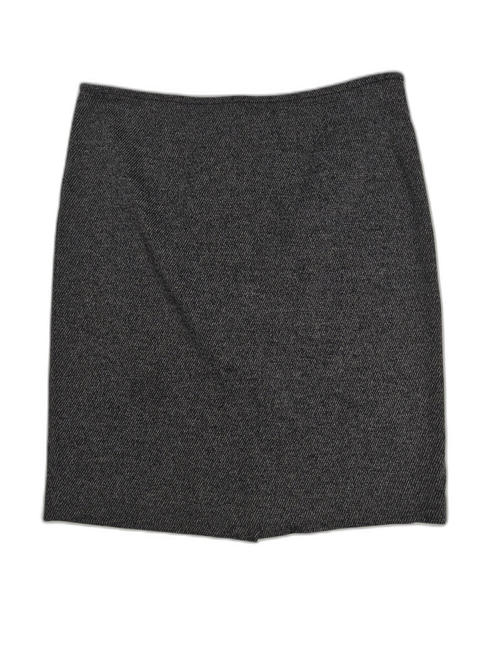 Womens Calvin Klein Pencil Skirt Black Gray Size 14