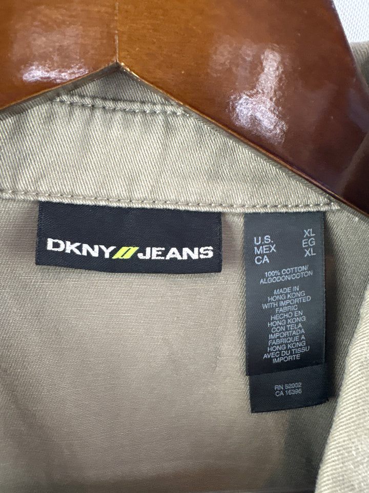 Women’s DKNY Jeans XL Muted Olive Green Utility Jacket
