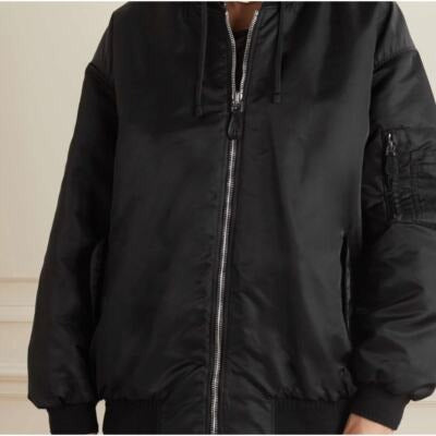 Givenchy Oversized hooded jersey/shell bomber Size 34/36 Fits US size 6