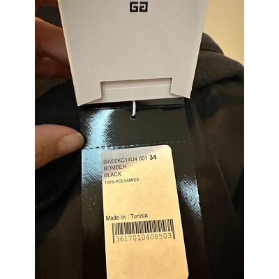 Givenchy Oversized hooded jersey/shell bomber Size 34/36 Fits US size 6