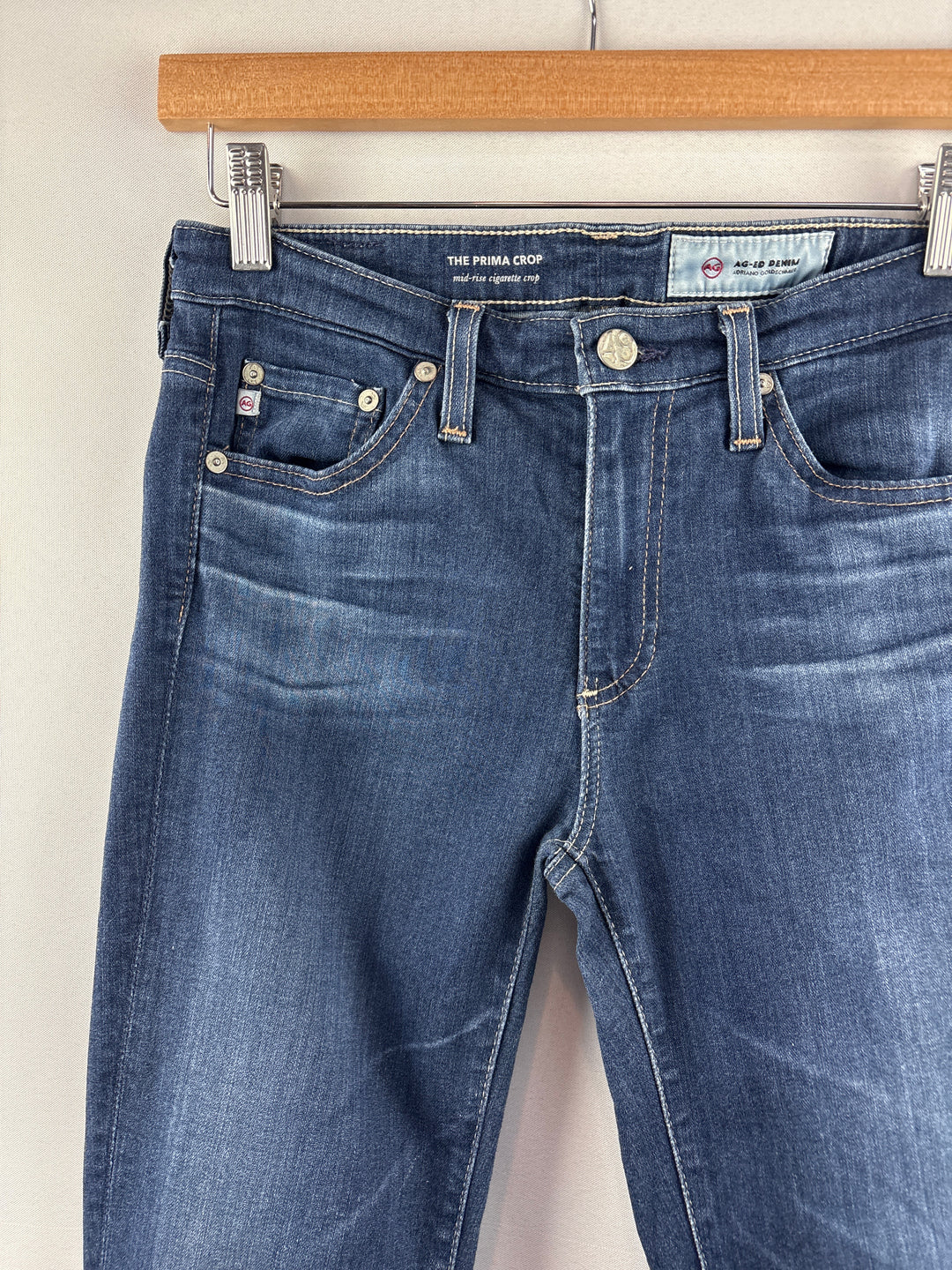 Women’s AG-ED Size 26 Dark Wash Blue Skinny Jeans