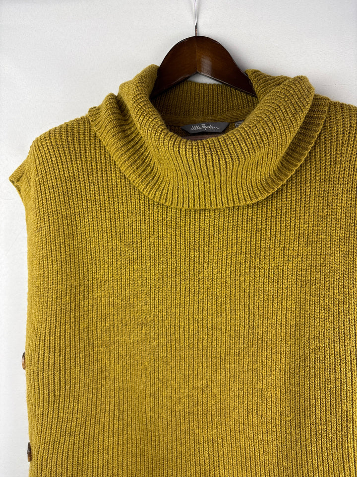 Women’s Ulla Popken Size 16/18 Dark Yellow Sleeveless Sweater
