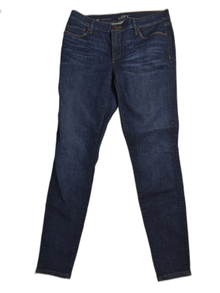 Womens LOFT Legging Jeans Dark Wash Size 29/8