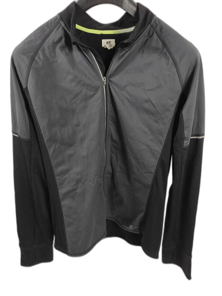 Men’s H&amp;M Sport Running Jacket Black Gray XL