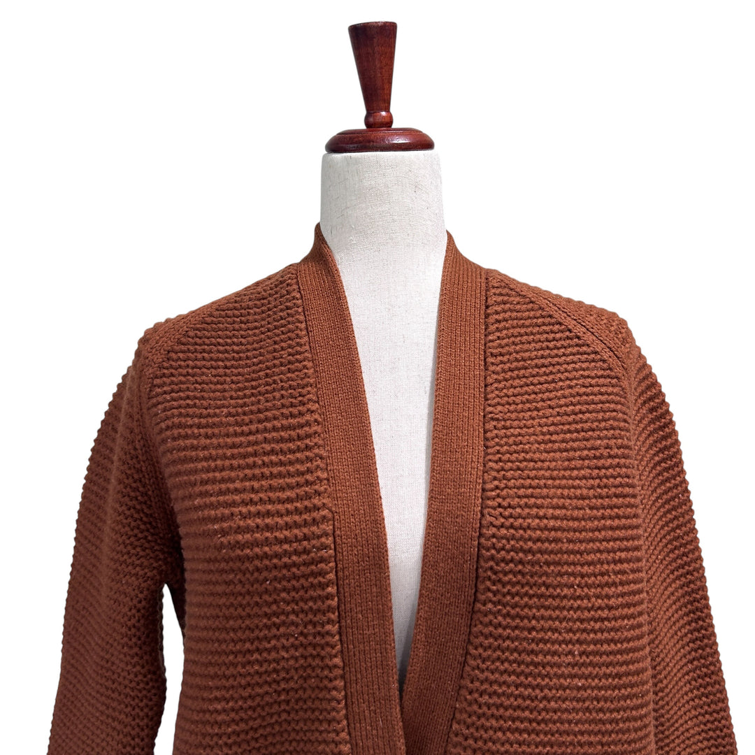 Vince. Women's Cardigan Small Wool & Cashmere Grandpacore Ribbed Oversized Sweater Boho Thick Knit
