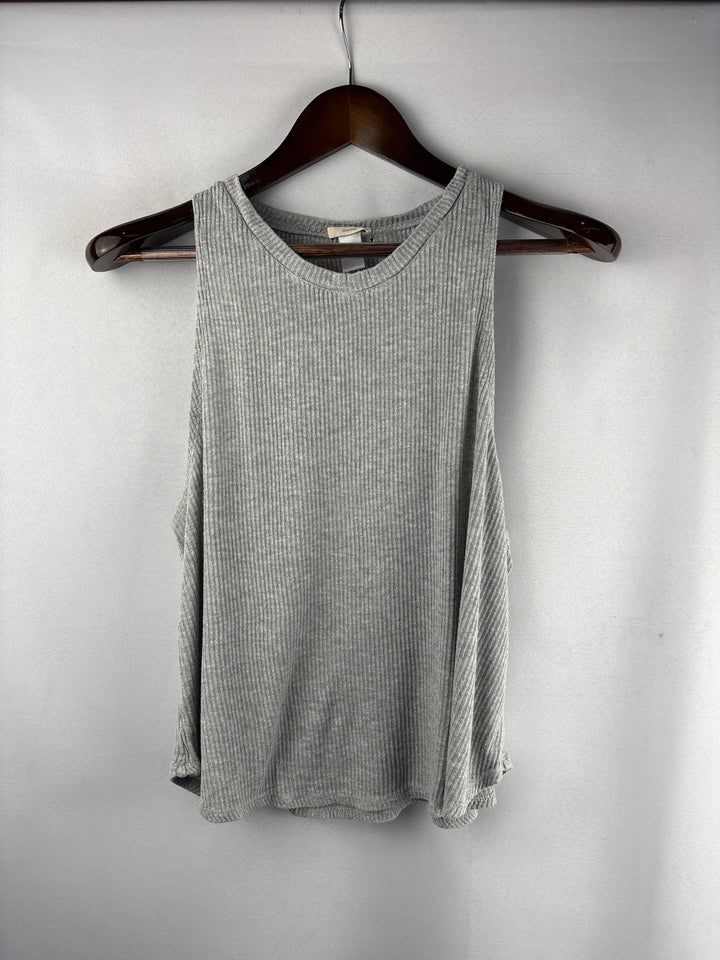 Women’s Everjey Small Light Gray Ribbed Tank Top
