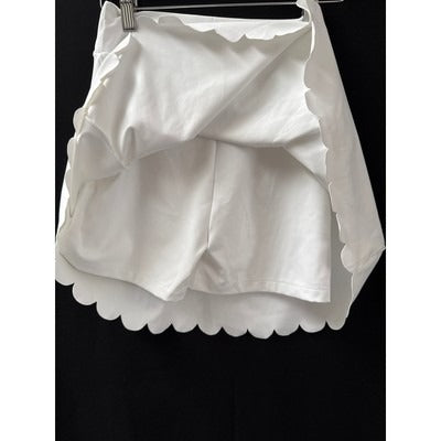 J.Crew Scalloped Hem White Skirt XS