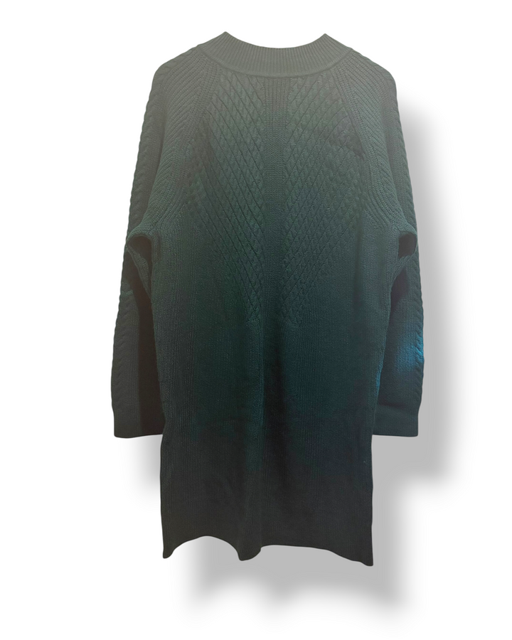 Banana Republic Hunter Green Cable Knit Sweater Dress XL NWT Dark Academia Librarian