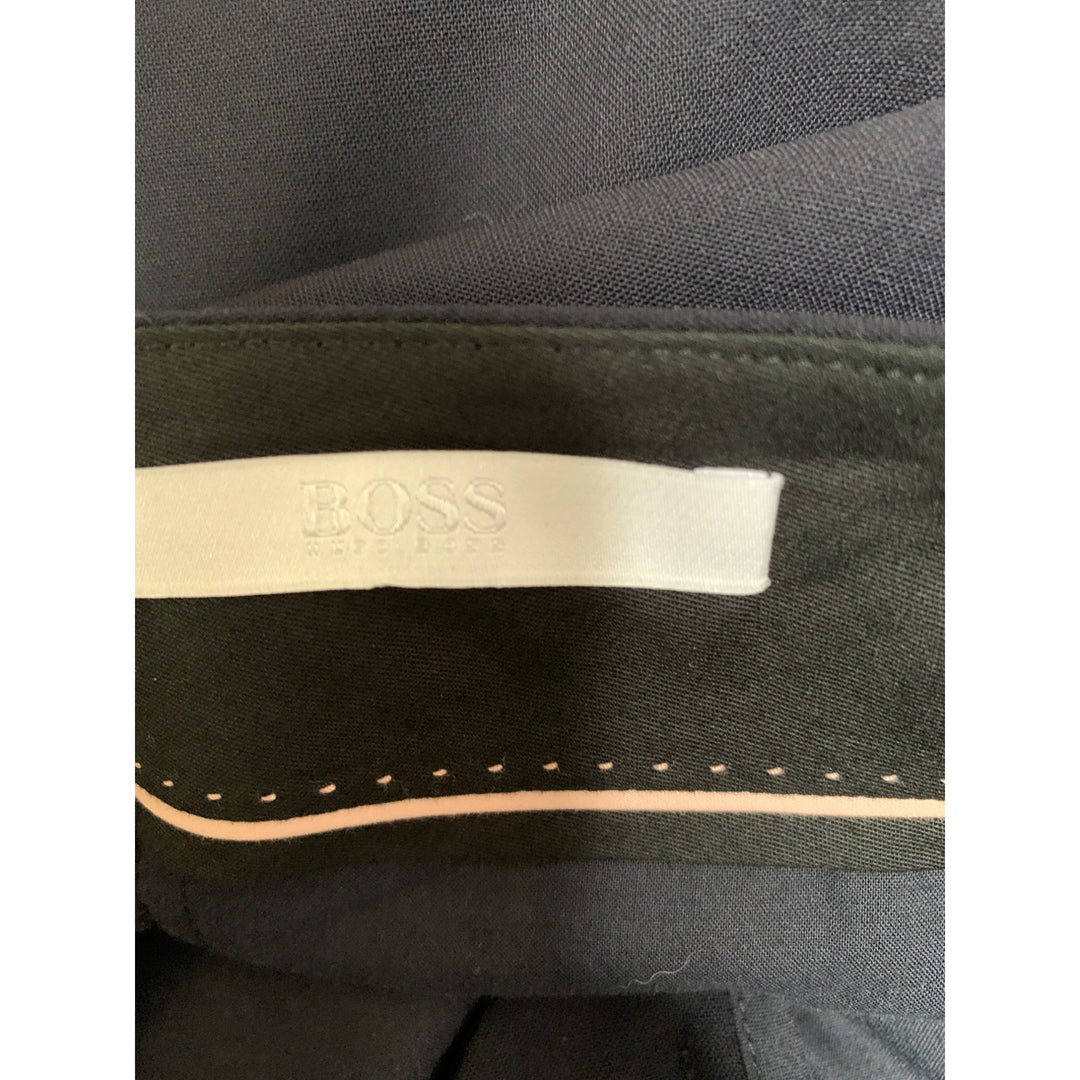 Hugo Boss Womens Wool Blend Tailored Trousers Made In Malta