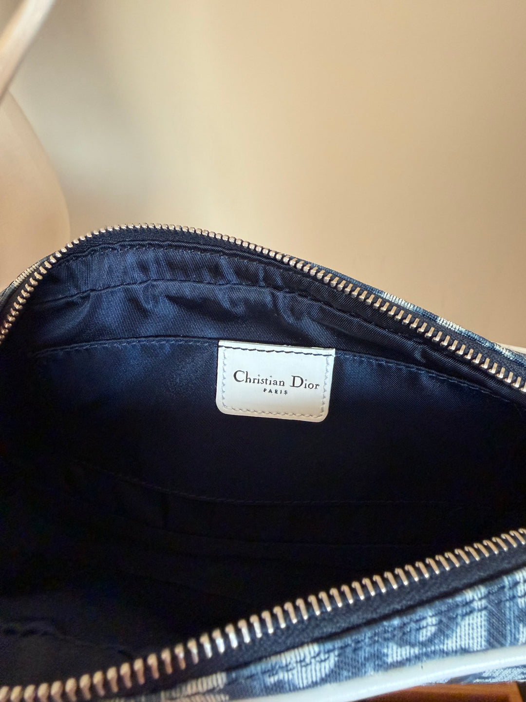 Christian Dior John Galliano Era Trotter Canvas Racing No. 1 Pochette/Shoulder Bag