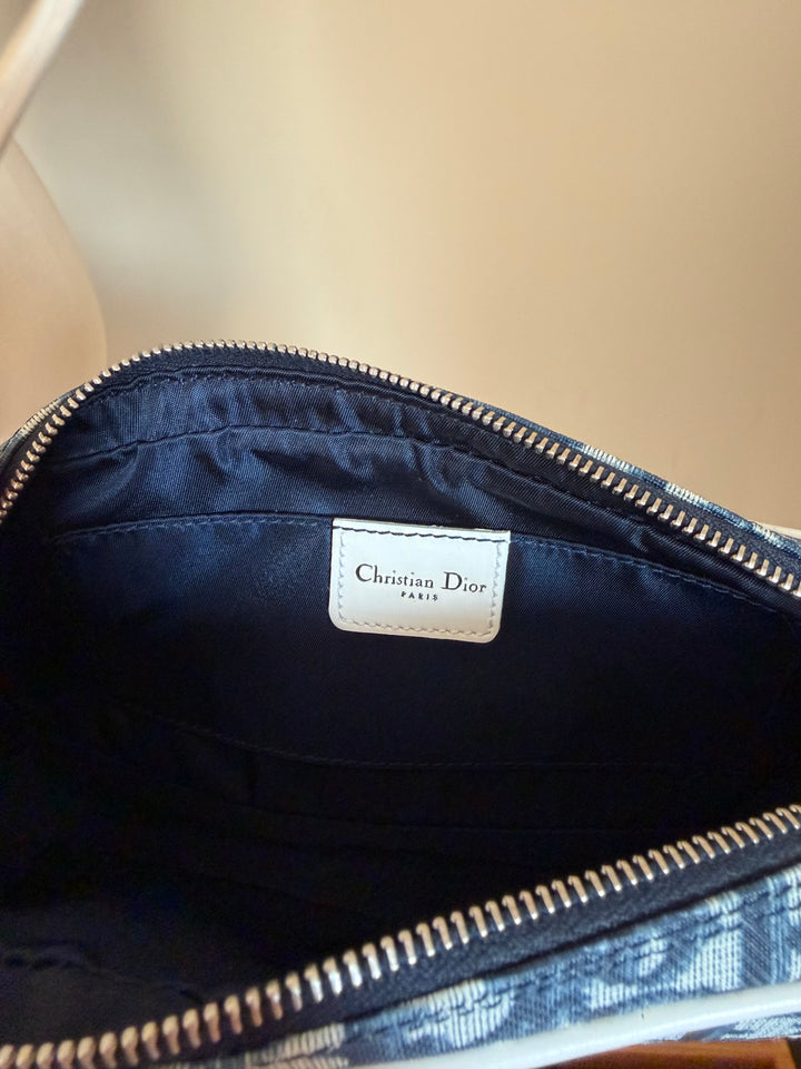 Christian Dior John Galliano Era Trotter Canvas Racing No. 1 Pochette/Shoulder Bag