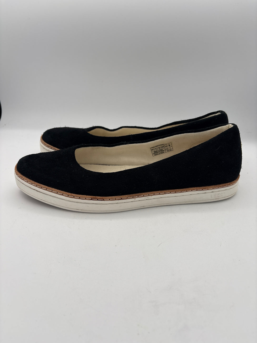 Women’s UGG Size 8 Black Suede Ballet Flats