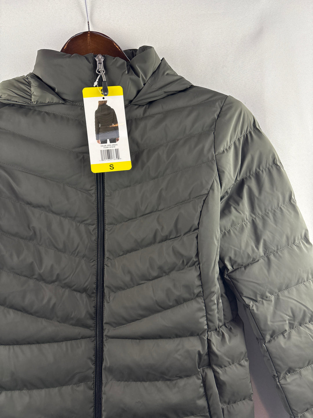 Women’s 32° Heat Small Charcoal Gray Puffer Jacket
