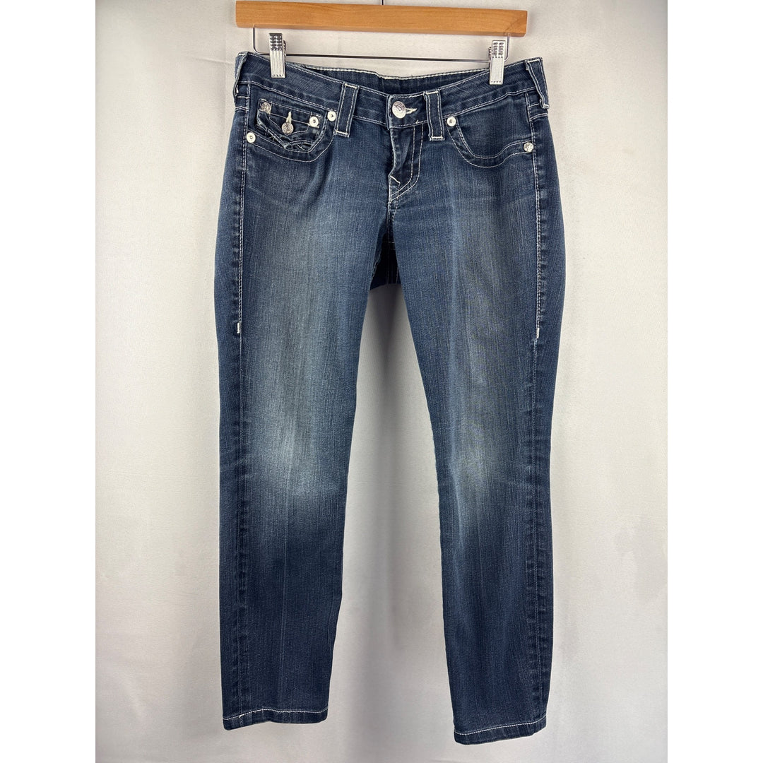 True Religion Womens Blue Denim Jeans Size 29 Made In USA