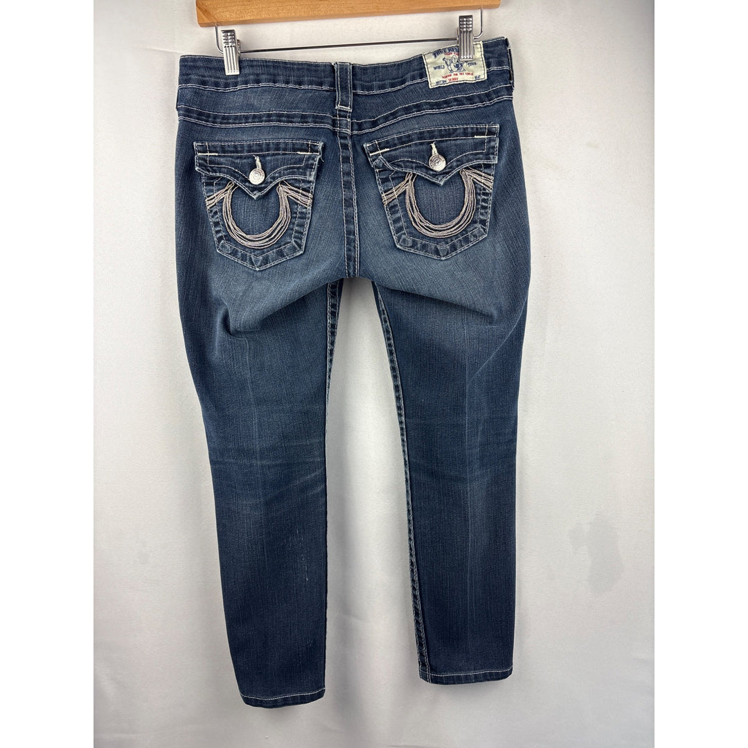 True Religion Womens Blue Denim Jeans Size 29 Made In USA