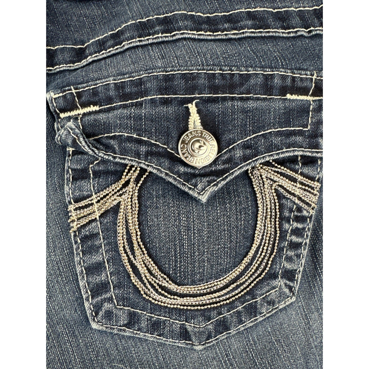 True Religion Womens Blue Denim Jeans Size 29 Made In USA