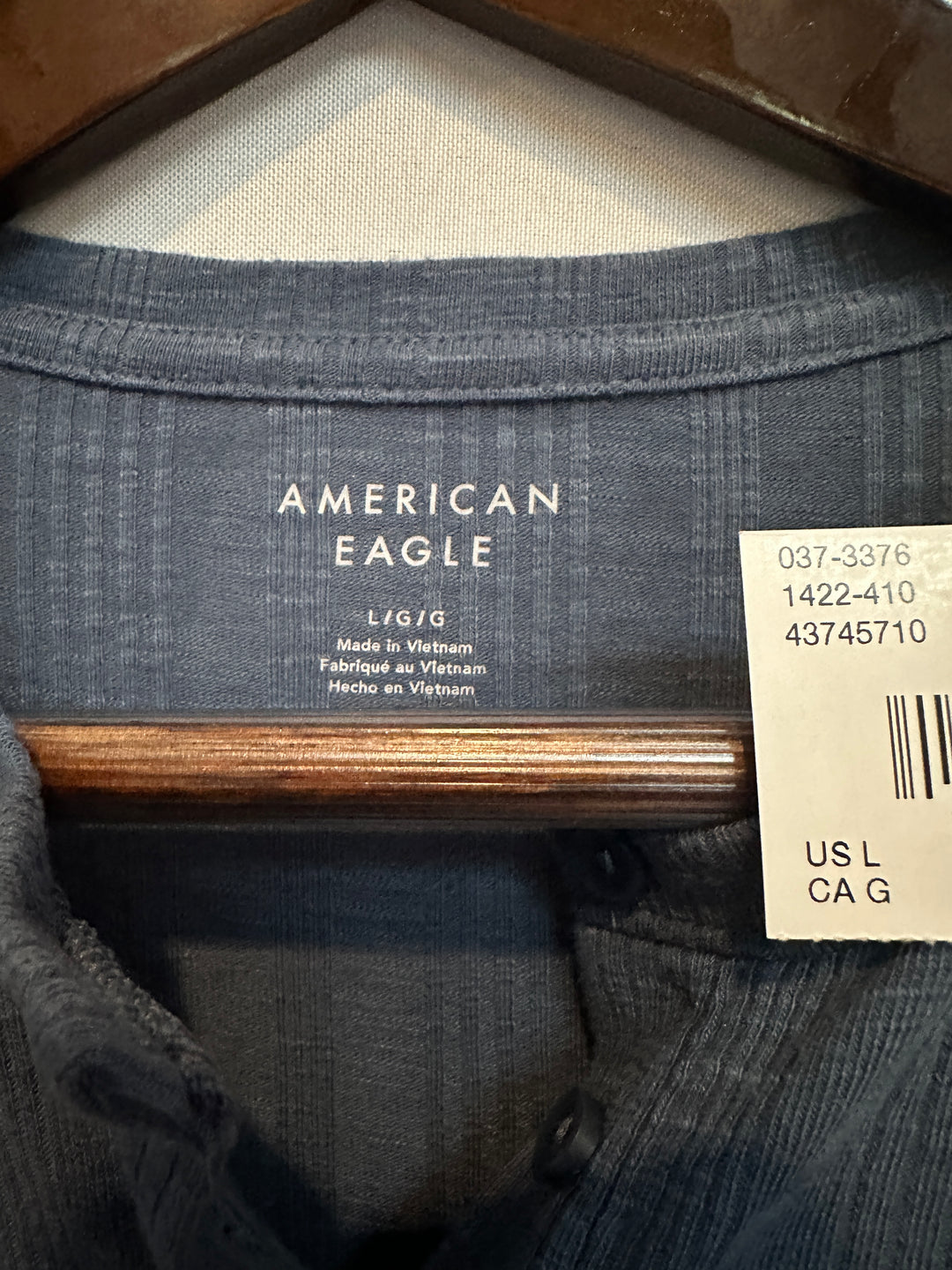 Women’s American Eagle Long Sleeve Top Slate Blue Size Large