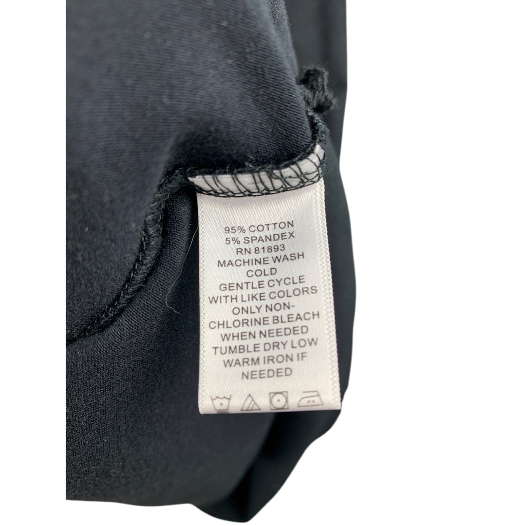 D&Co. Essentials Black V-Neck Short Sleeve Maxi Dress XXSP