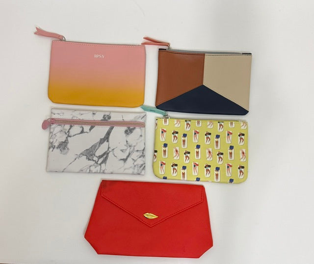 IPSY Cosmetic Bag Bundle Makeup Pouch Set of 5